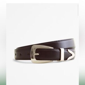 Abercrombie Black Leather Belt